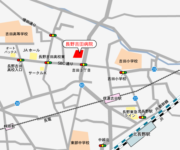 吉田病院地図